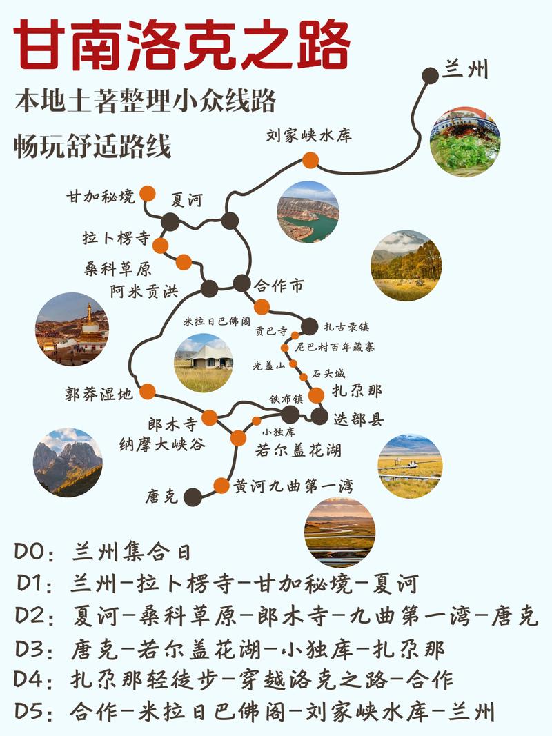 甘南旅游最佳路线图，甘南旅游最佳路线图自驾？-第5张图片-屿企百科网