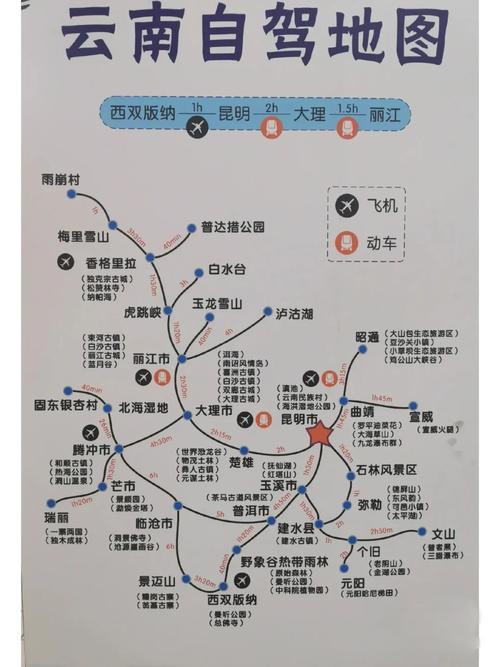 云南旅游景点线路图，云南旅游景点线路图大全-第3张图片-屿企百科网