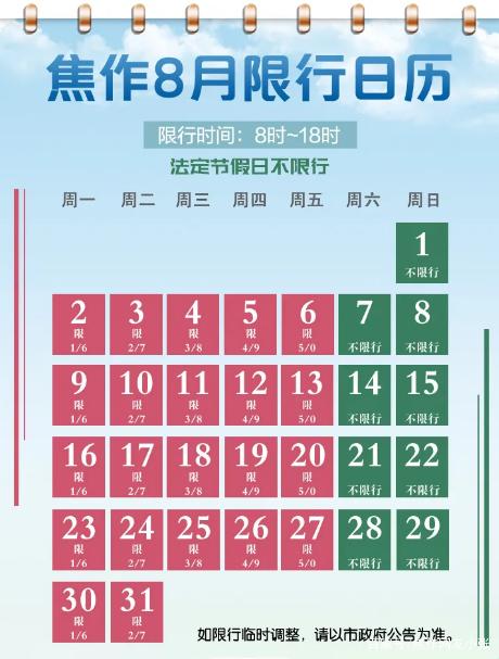 焦作地区机动车限号规定，焦作机动车限号新规定？-第7张图片-屿企百科网
