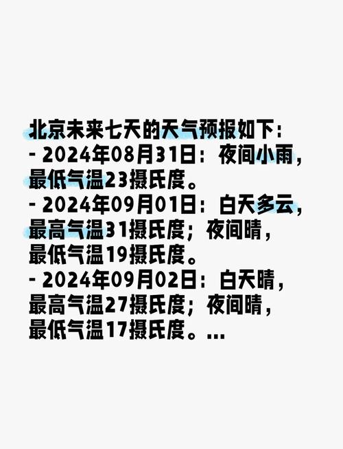 一周天气北京？北京8月天气？-第2张图片-屿企百科网