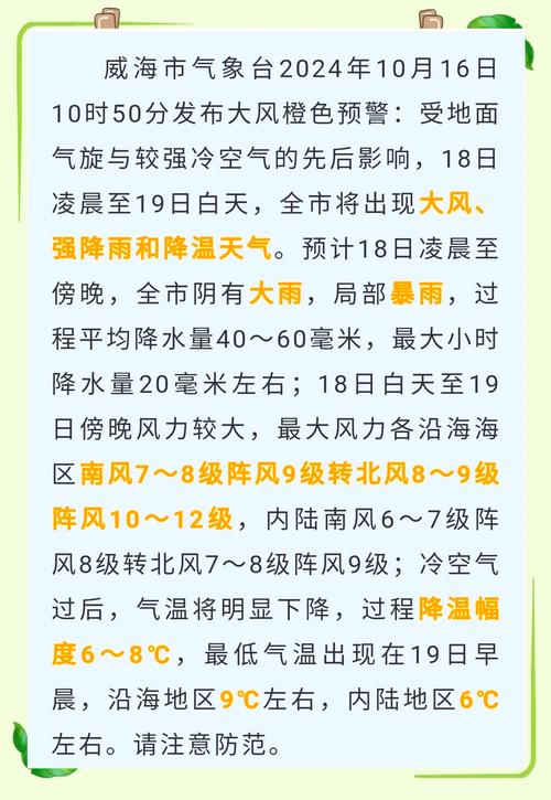 威海气象台天气预报实时？威海气象台天气预报实时查询？-第7张图片-屿企百科网