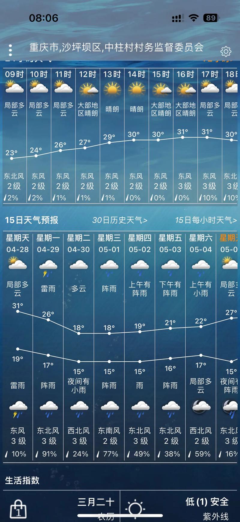 重庆天气预报15天当地天气查询，重庆天气预报15天当地天气查询排名榜？
