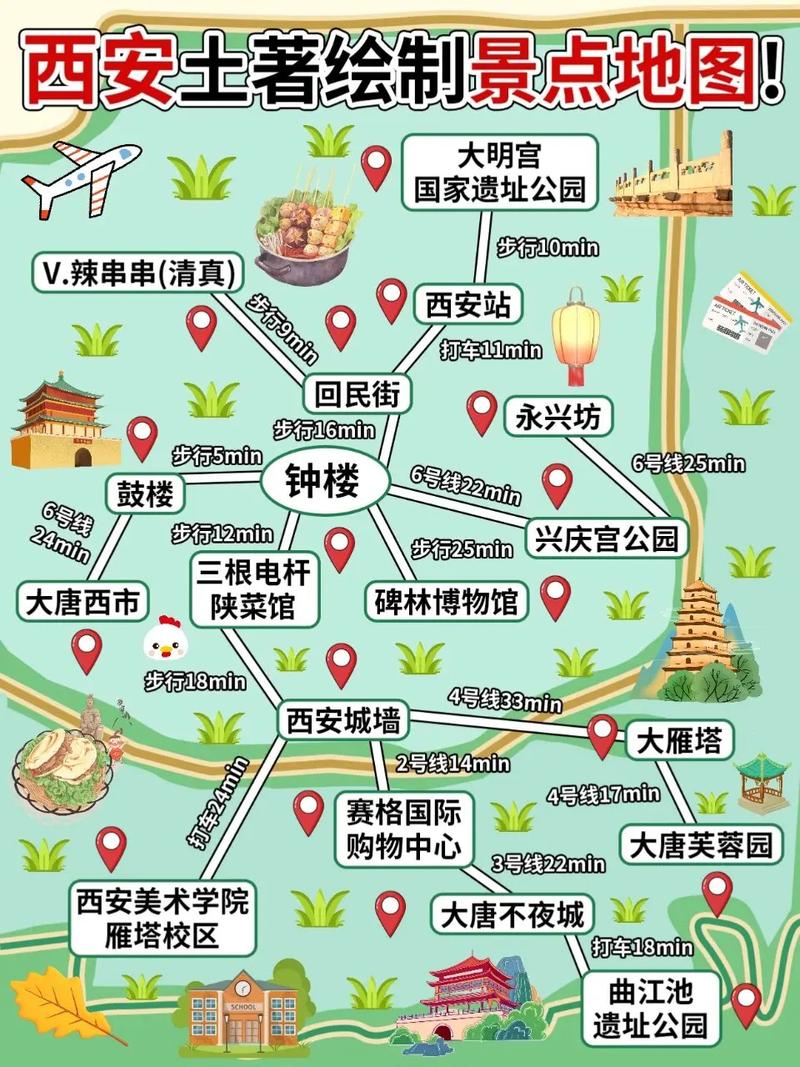 西安地图旅游景点,西安市旅游地图景点分布图?-第4张图片-屿企百科网 西安地图旅游景点,西安市旅游地图景点分布图?-第4张图片-屿企百科网