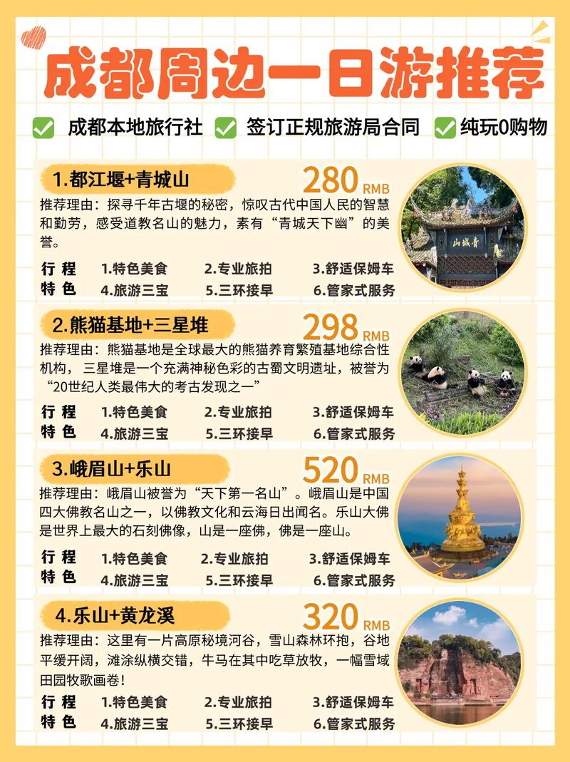 成都周边一日游景点推荐？成都周边景点推荐旅游景点排名？-第1张图片-屿企百科网