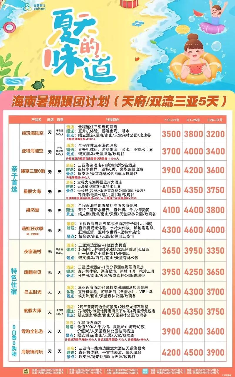 三亚旅行团旅游报价，三亚团队旅游费用？
