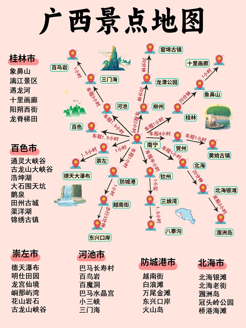 广西旅游地图景点分布图,广西旅游地图高清-第4张图片-屿企百科网 广西旅游地图景点分布图,广西旅游地图高清-第4张图片-屿企百科网