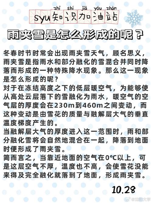 雨夹雪形成原因是什么，雨夹雪形成的条件是什么，雨夹雪有什么特别的含义吗？-第2张图片-屿企百科网
