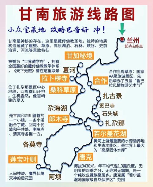 甘南旅游地图高清版，甘南旅游地图高清版下载-第7张图片-屿企百科网