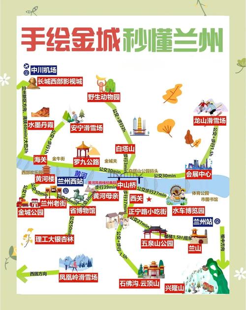 兰州一日游最佳路线图，兰州市内一日游-第2张图片-屿企百科网