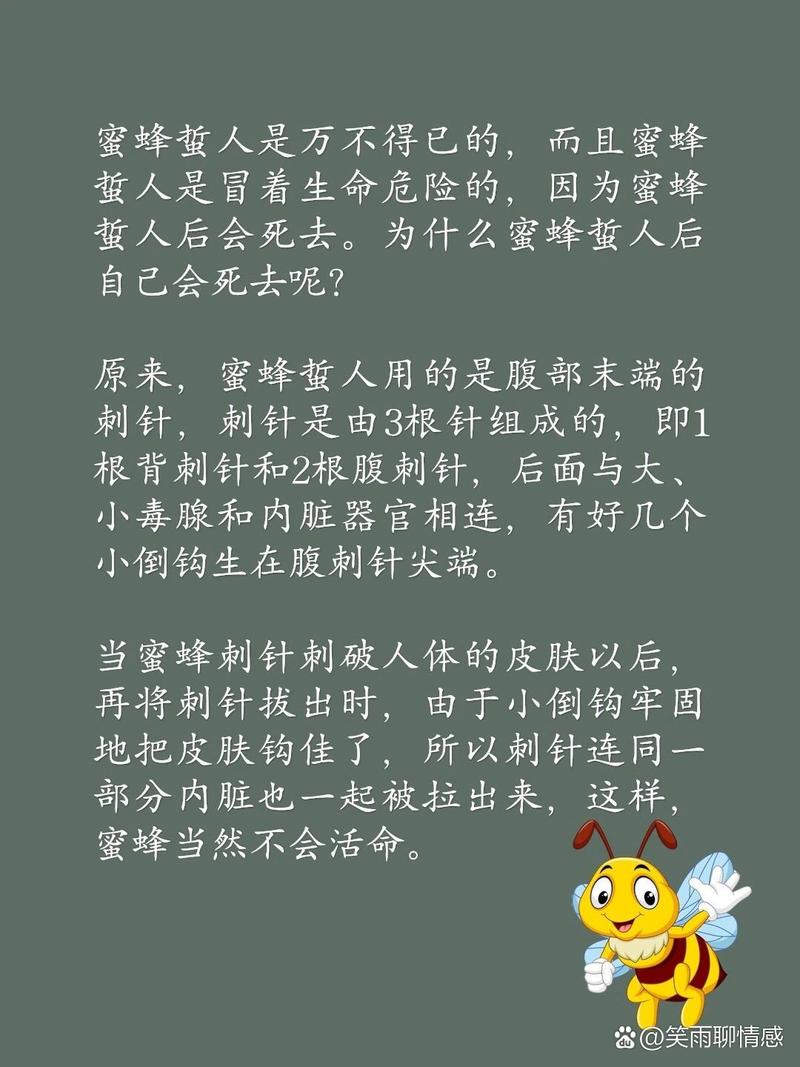 蜜蜂为什么会蜇人，不小心被蜜蜂蜇伤怎么处理最有效？蜜蜂为啥蜇人？-第1张图片-屿企百科网