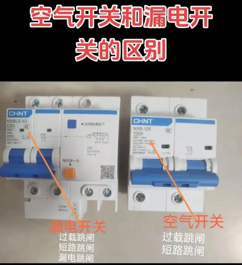 漏电开关为什么会跳闸,漏电开关和空气开关有什么区别?漏电开关和空气开关一样吗?-第4张图片-屿企百科网 漏电开关为什么会跳闸,漏电开关和空气开关有什么区别?漏电开关和空气开关一样吗?-第4张图片-屿企百科网