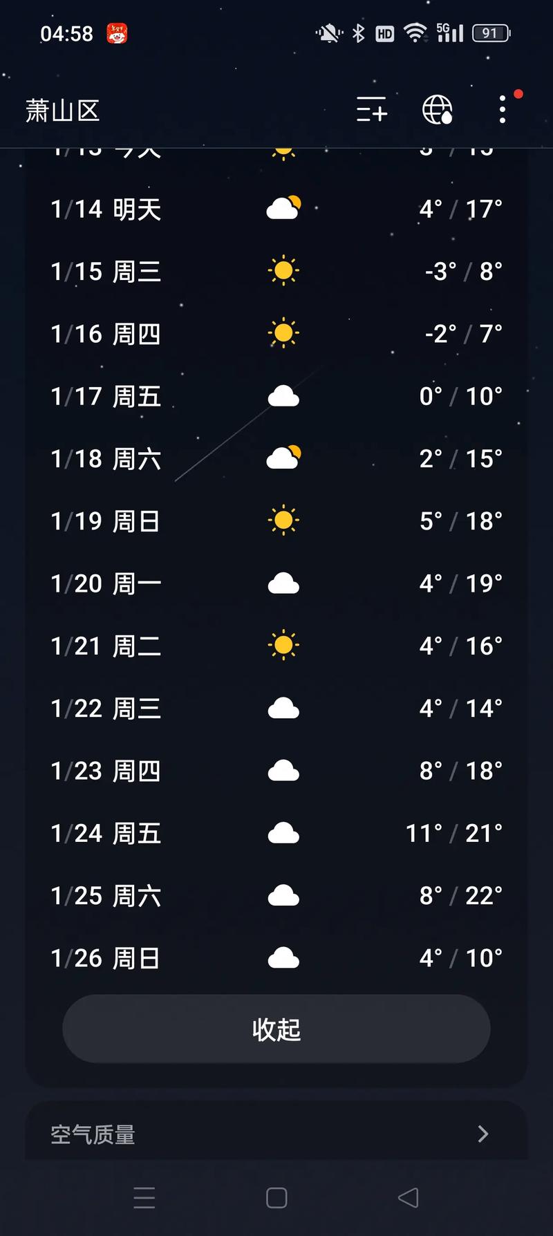 冬季里杭州最低气温，杭州冬天最低气温-第5张图片-屿企百科网