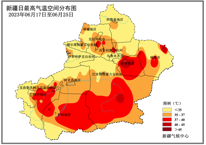 新疆月份天气温度是多少，新疆各月份气温