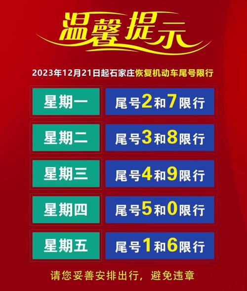 额1月9号石家庄限行，石家庄限号九月-第2张图片-屿企百科网